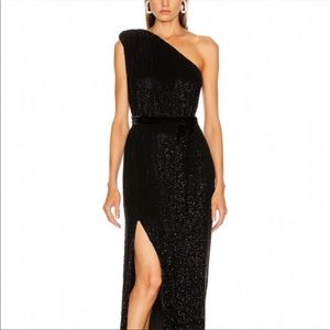 NWT Retrofete One Shoulder Vivienne Dress Sequin Gown Size Small